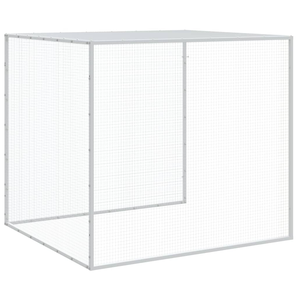 vidaXL Chicken Cage with Roof Anthracite 237.4"x38.6"x35.4" Galvanized Steel