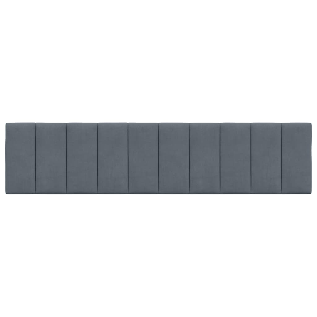 vidaXL Headboard Cushion Dark Gray 76" Velvet