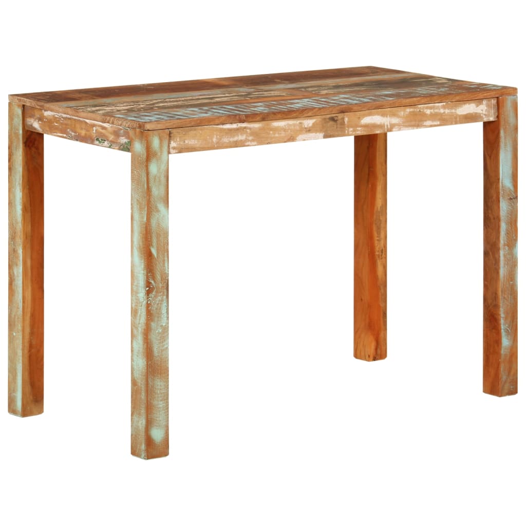 vidaXL Dining Table 43.3"x21.7"x29.9" Solid Wood Reclaimed