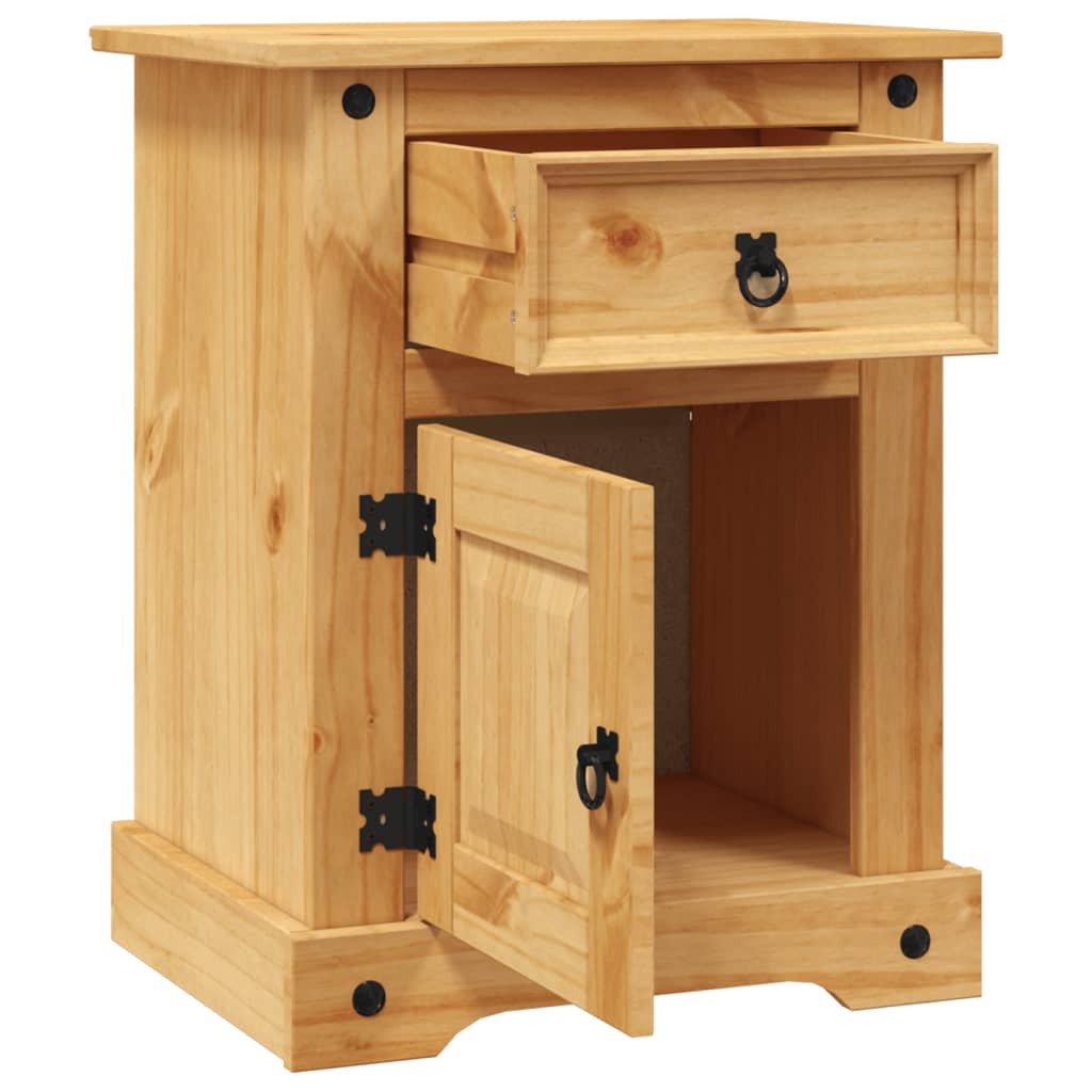 vidaXL Bedside Cabinet Mexican Pine Corona Range 20.9"x15.4"x26"