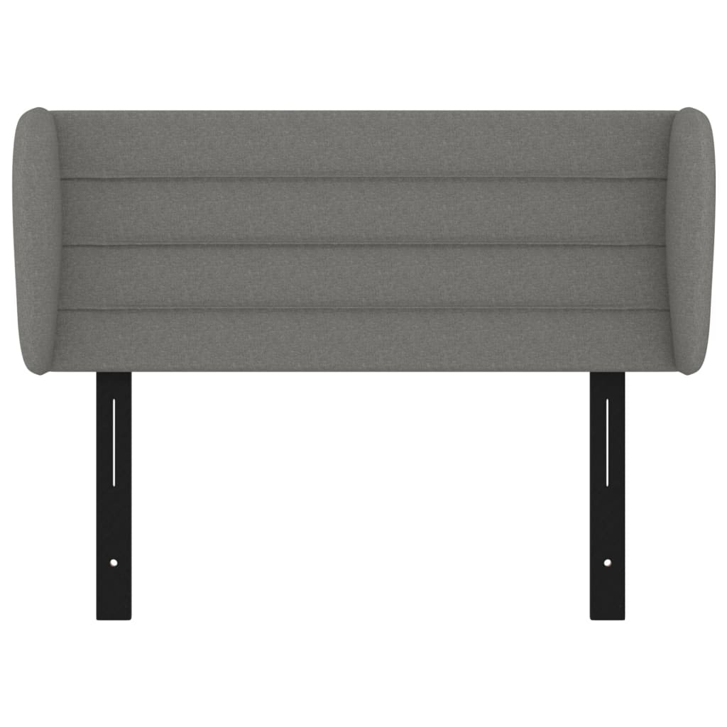 vidaXL Headboard with Ears Dark Gray 40.6"x9.1"x30.7"/34.6" Fabric