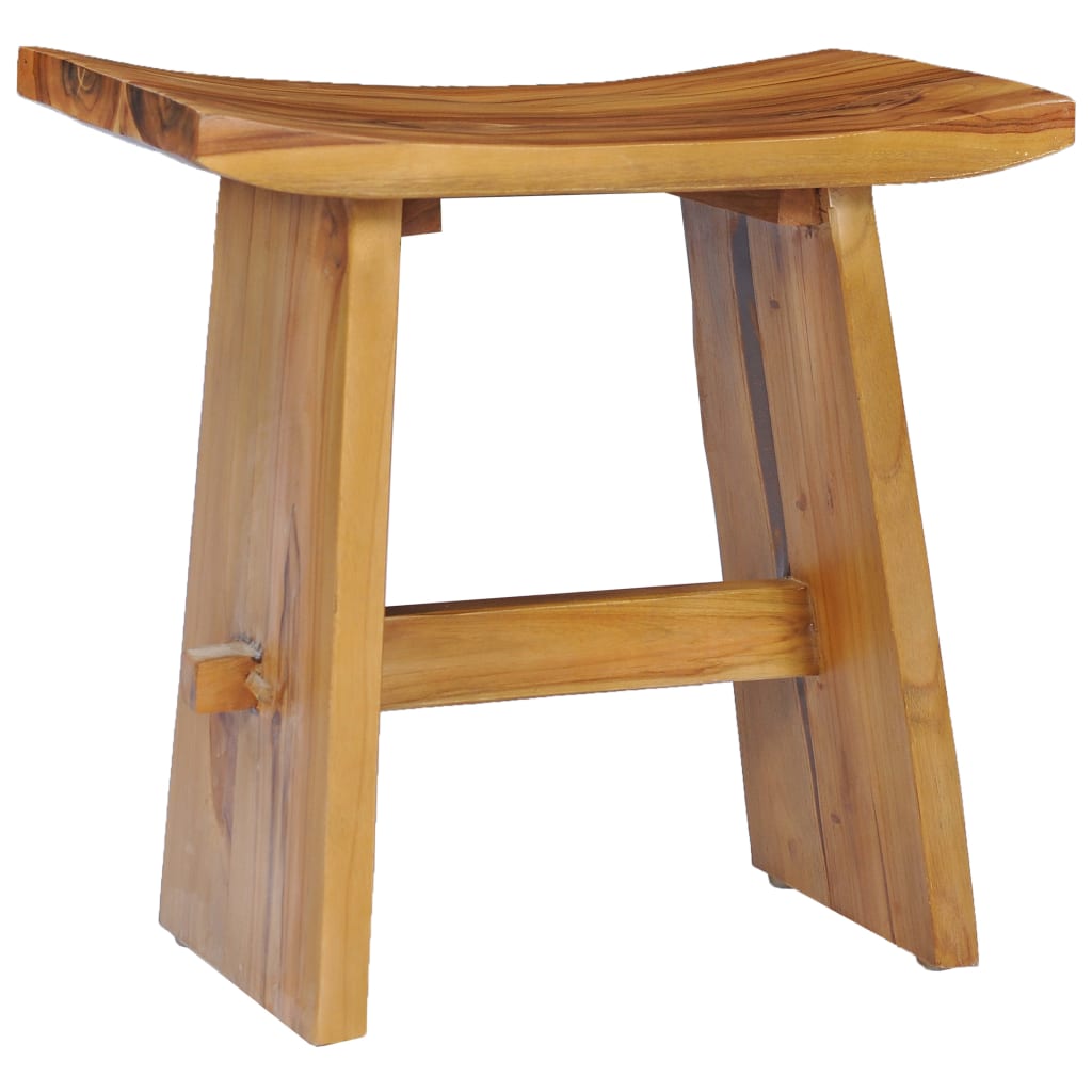 vidaXL Stool Solid Teak Wood