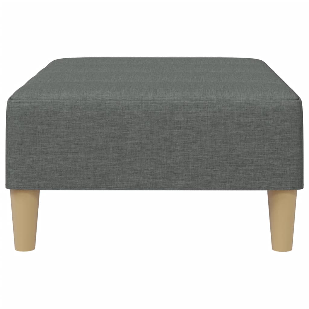 vidaXL Footstool Dark Gray 30.3"x21.7"x12.2" Fabric