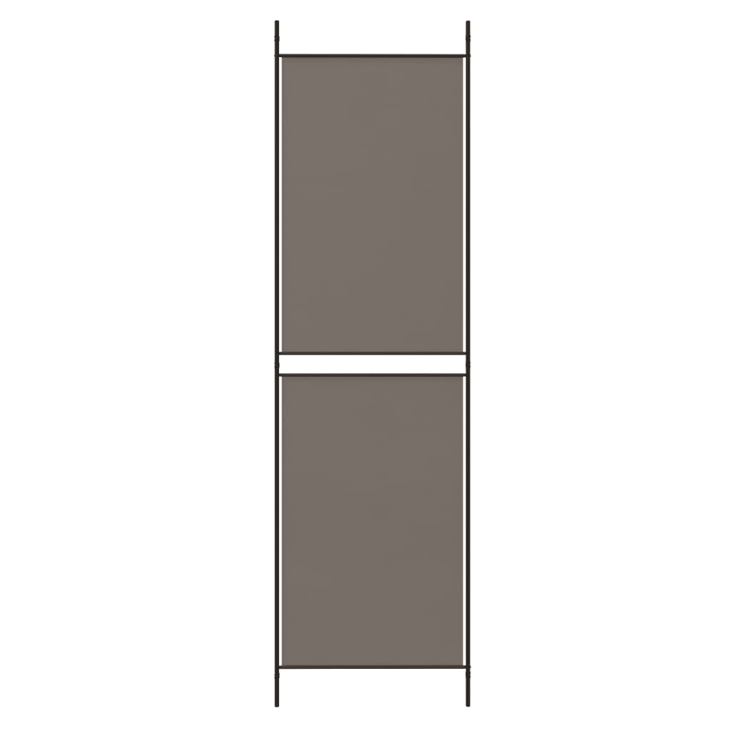 vidaXL 4-Panel Room Divider Anthracite 78.7"x78.7" Fabric