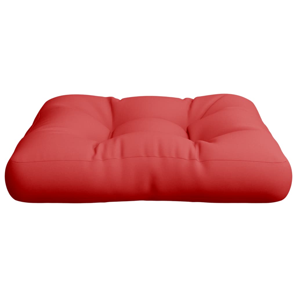 vidaXL Pallet Cushion Red 19.7"x19.7"x4.7" Fabric