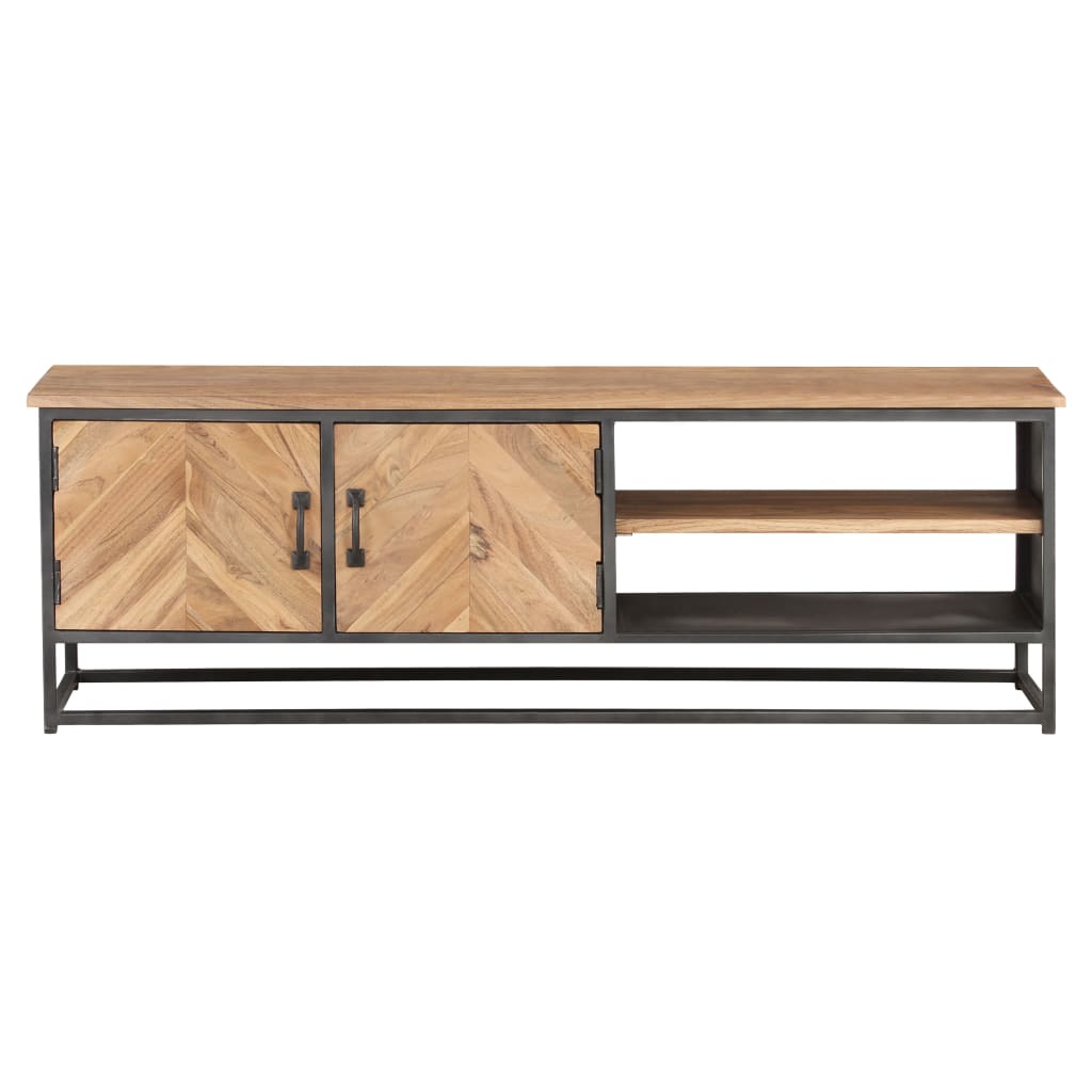 vidaXL TV Stand 47.2"x11.8"x15.7" Solid Wood Acacia