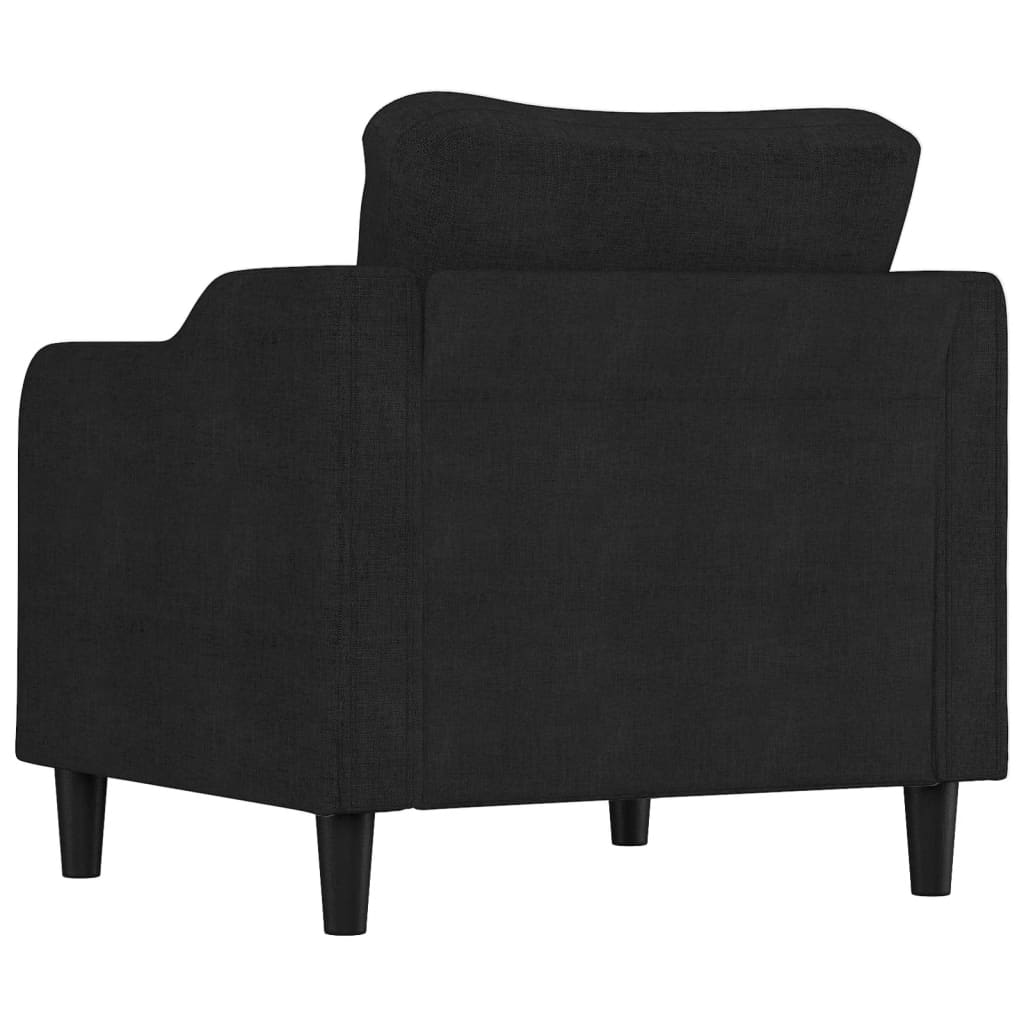 vidaXL Sofa Chair Black 23.6" Fabric