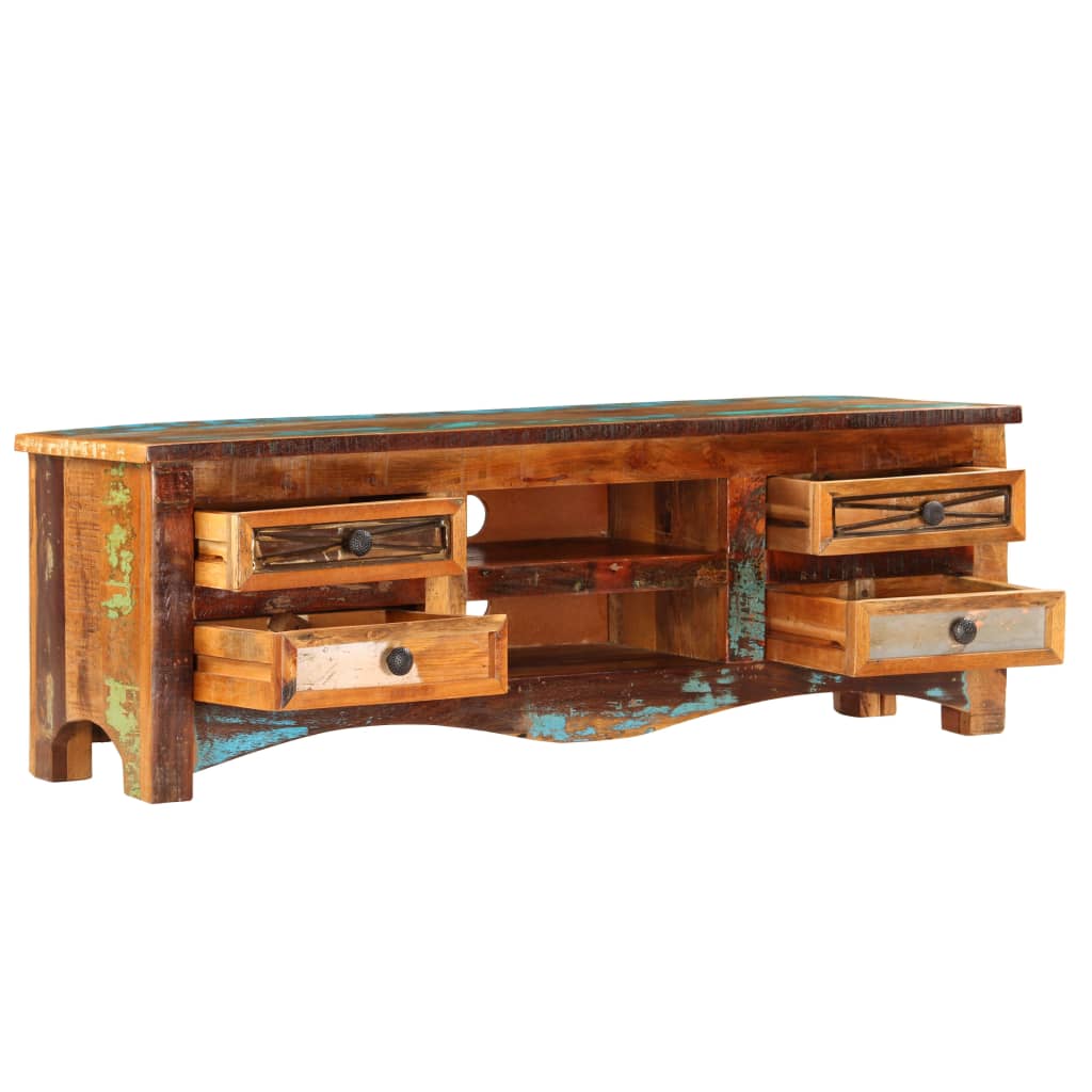 vidaXL TV Stand 47.2"x11.8"x15.7" Solid Wood Reclaimed