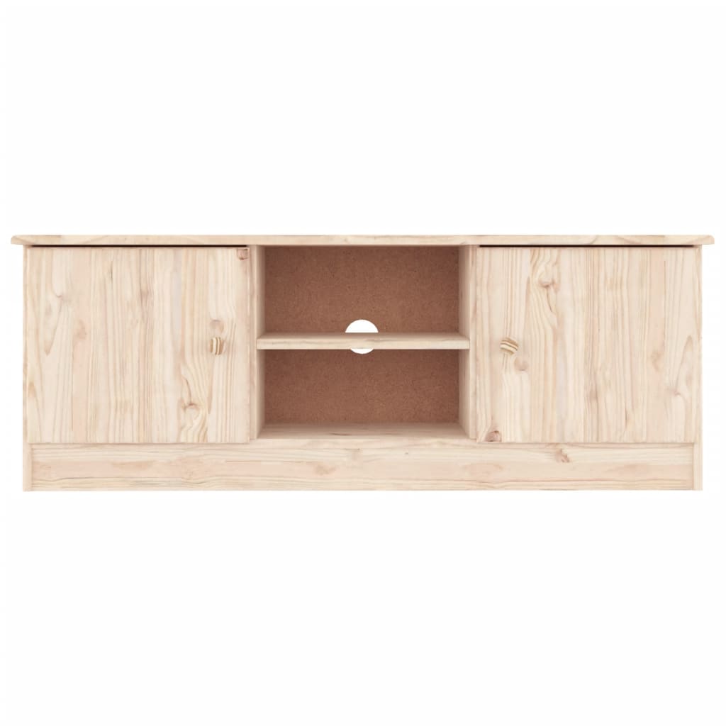 vidaXL TV Stand ALTA 44.1"x13.8"x16.1" Solid Wood Pine