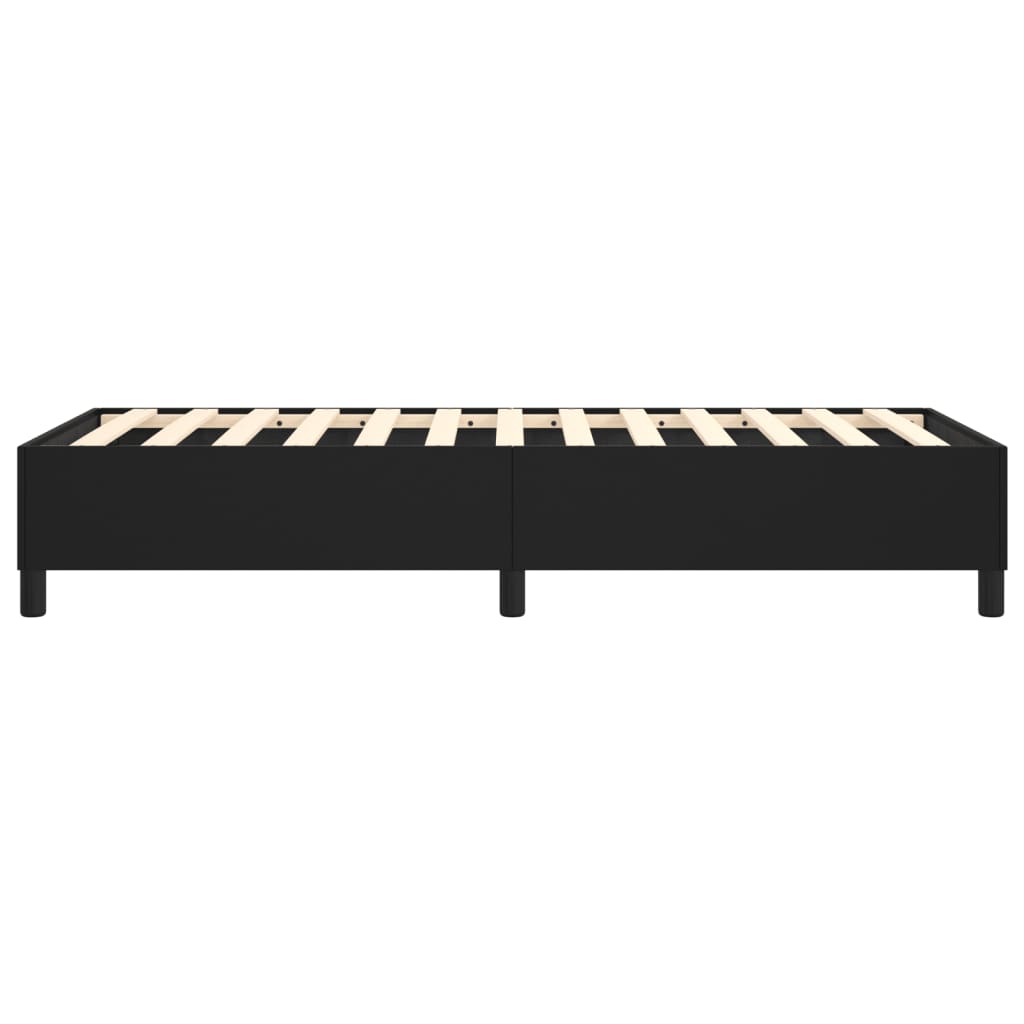 vidaXL Bed Frame Black 39.4"x74.8" Twin Faux Leather