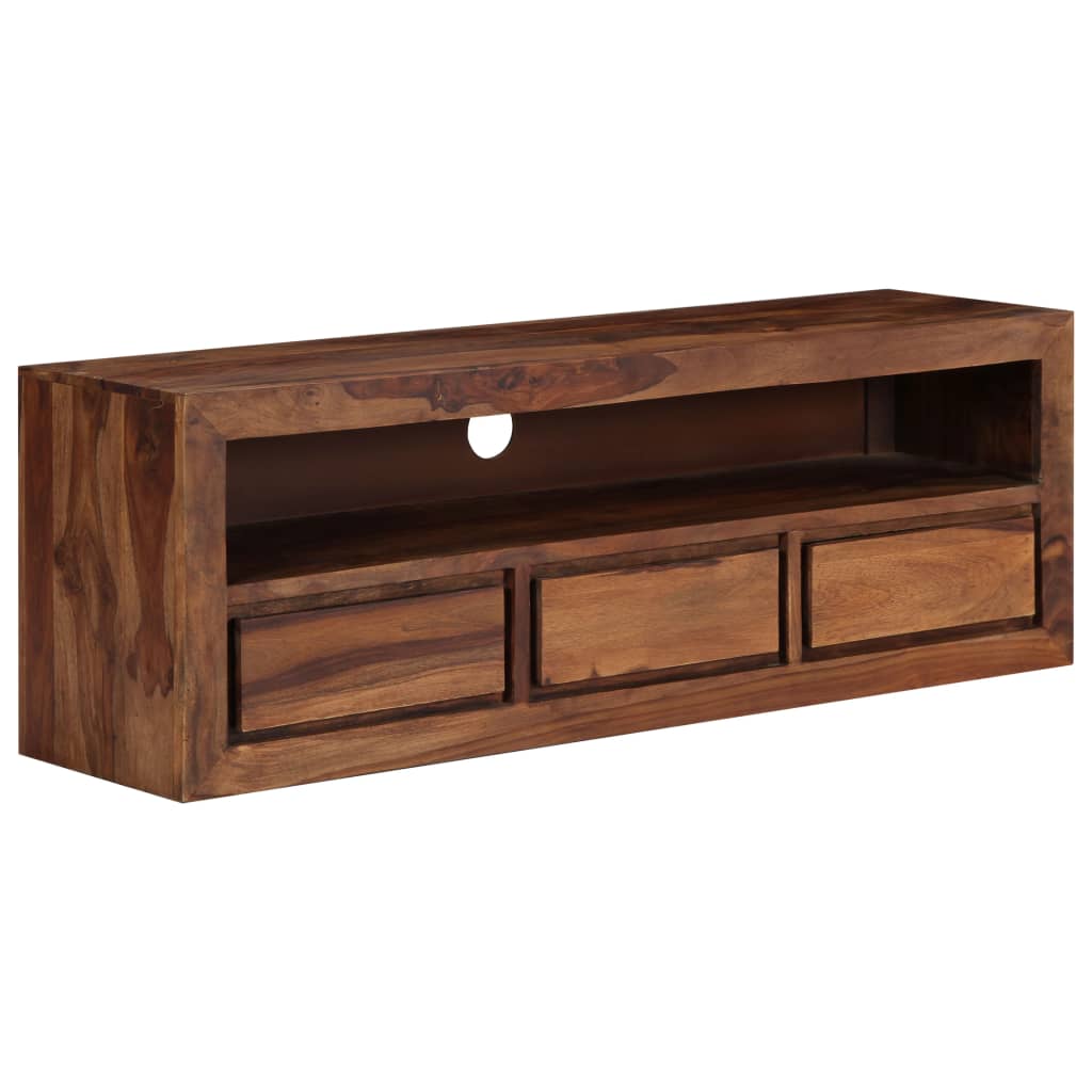 vidaXL TV Stand 47.2"x11.8"x15.7" Solid Wood Sheesham