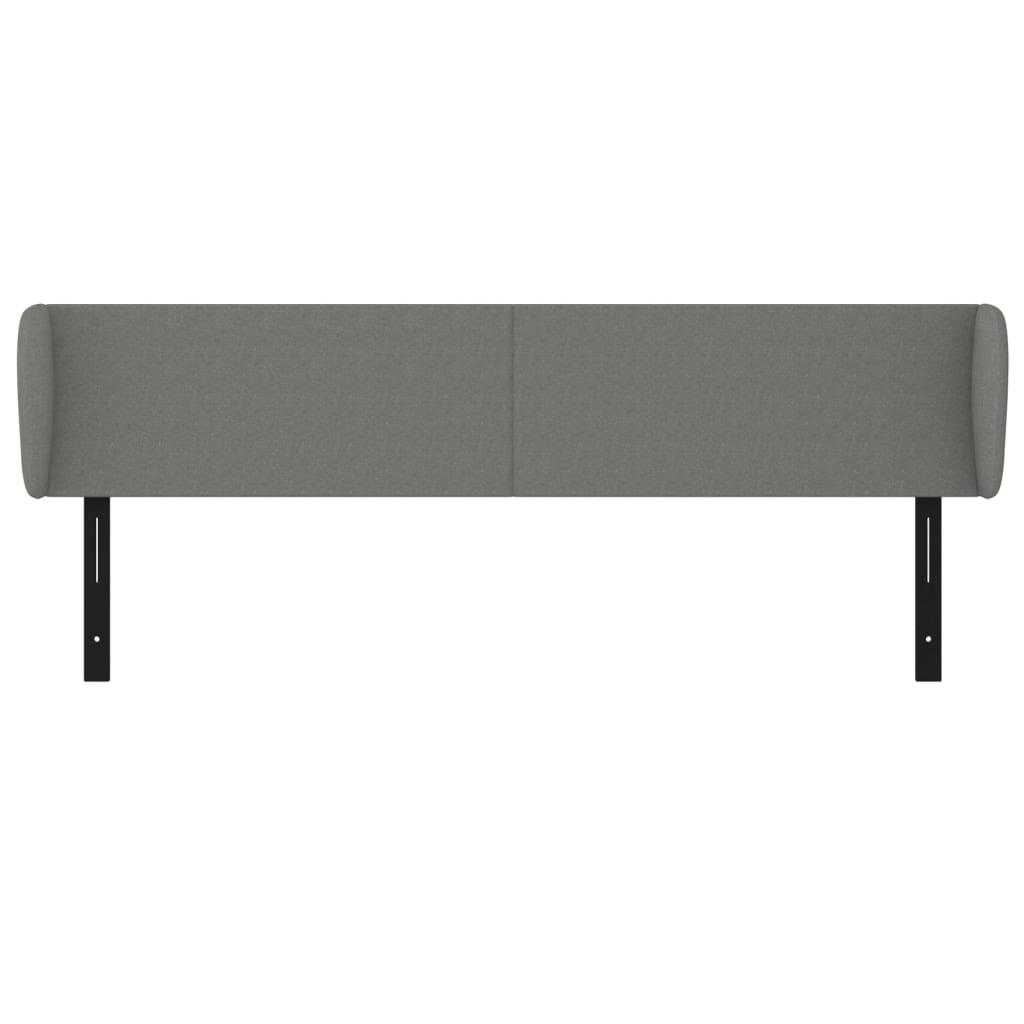 vidaXL Headboard with Ears Dark Gray 79.9"x9.1"x30.7"/34.6" Fabric