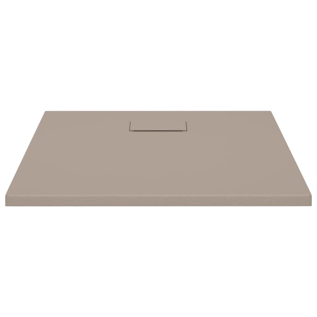 vidaXL Shower Base Tray SMC Brown 35.4"x35.4"