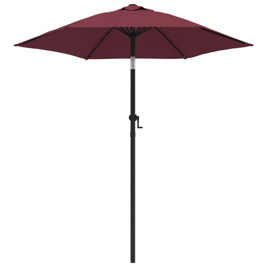 vidaXL Garden Parasol Burgundy 78.7"x83.1" Aluminum