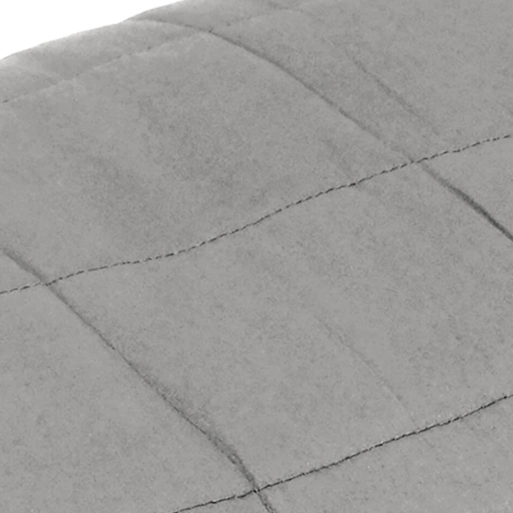 vidaXL Weighted Blanket Gray 55.1"x78.7" 22 lb Fabric