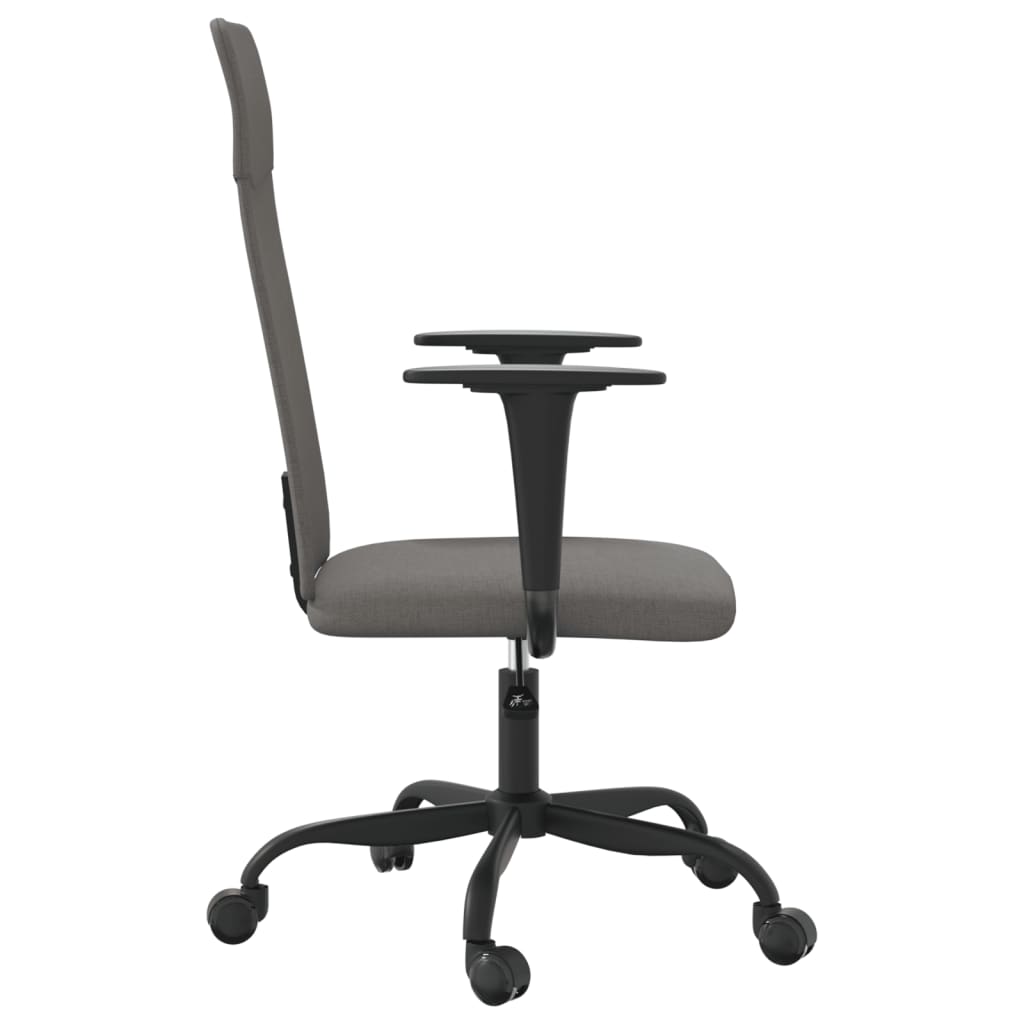 vidaXL Office Chair Dark Gray Fabric