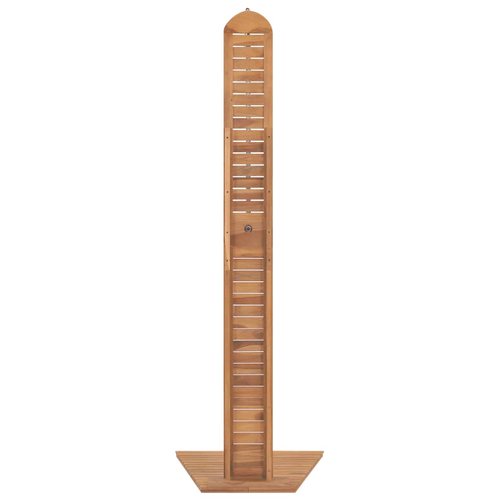 vidaXL Garden Shower Solid Teak 27.6"x29.5"x80.3"