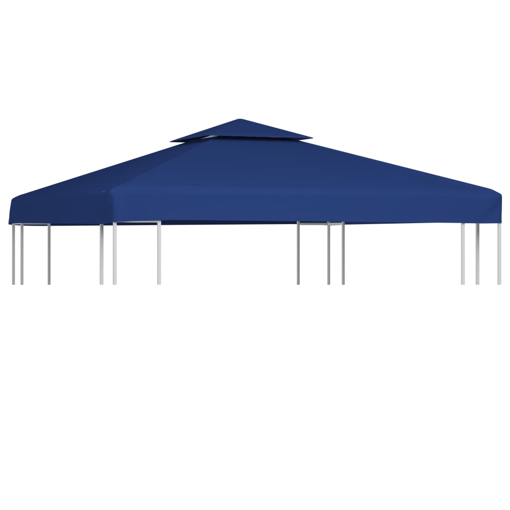 vidaXL Gazebo Cover Canopy Replacement 1 oz/ft² Dark Blue 9.8'x9.8'