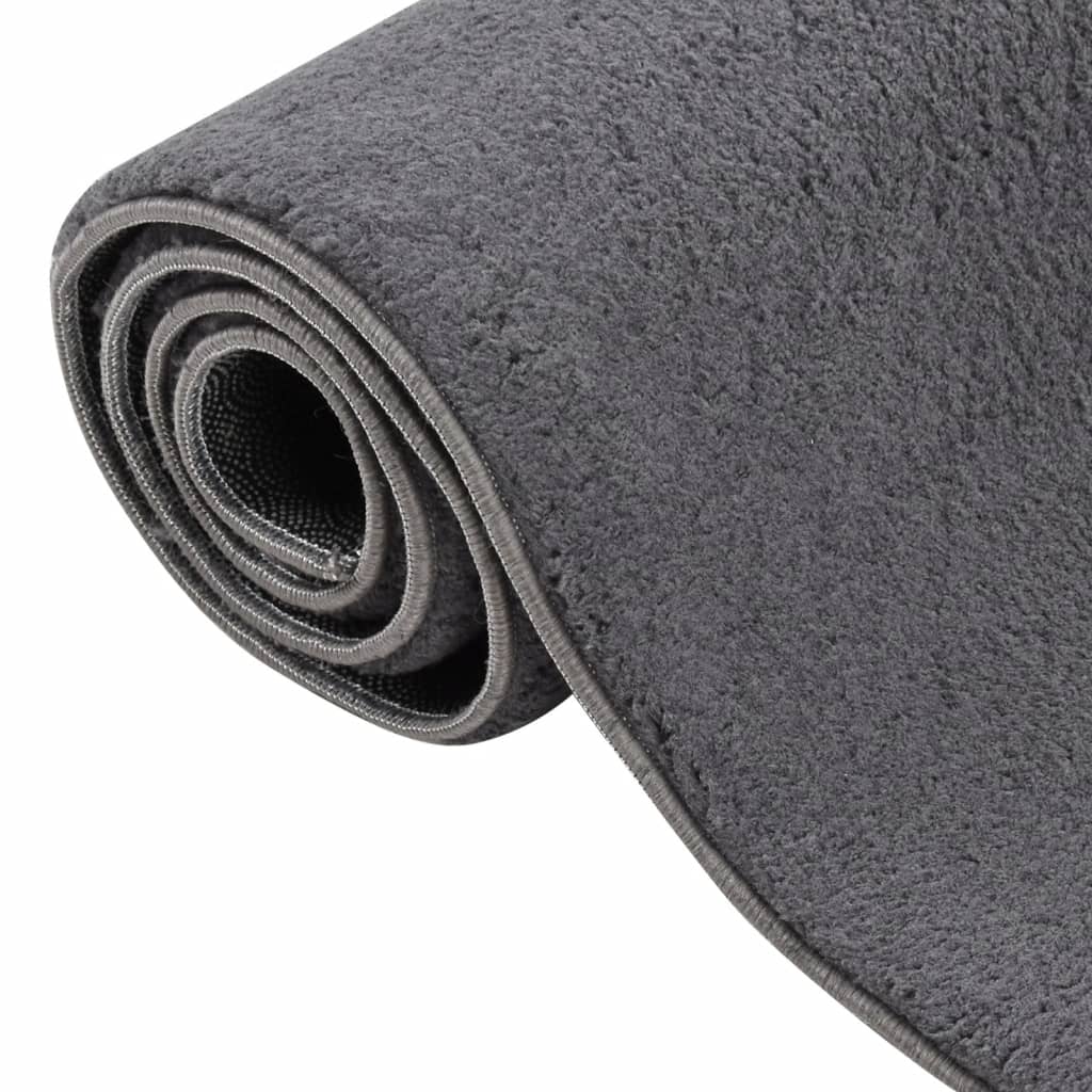 vidaXL Shaggy Rug Anthracite 8'x11' Polyester