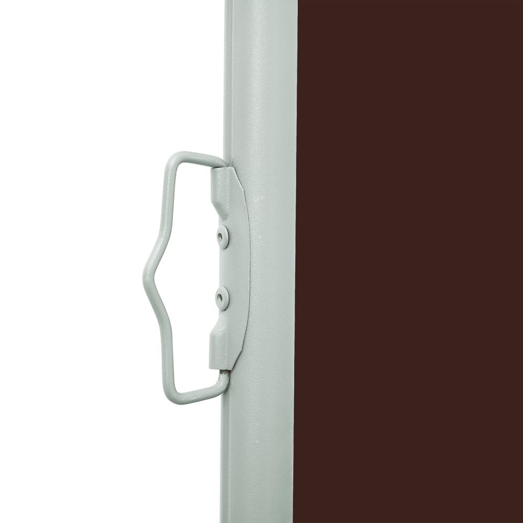 vidaXL Patio Retractable Side Awning 236.2"x63" Brown