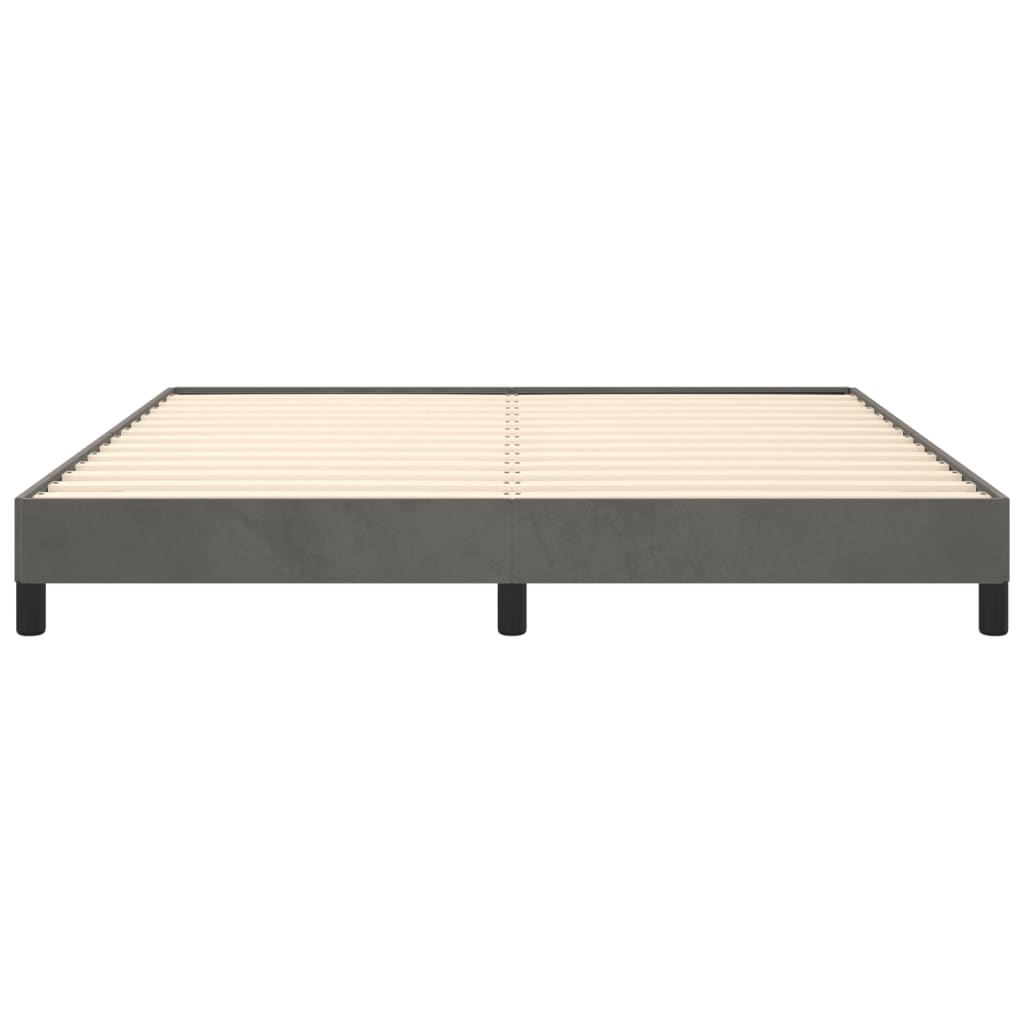 vidaXL Bed Frame Dark Gray 59.8"x79.9" Queen Velvet