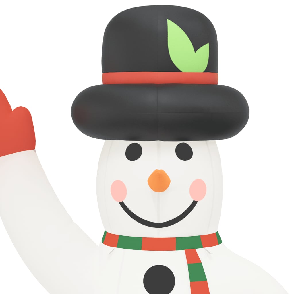 vidaXL Christmas Inflatable Snowman with LEDs 316.9"