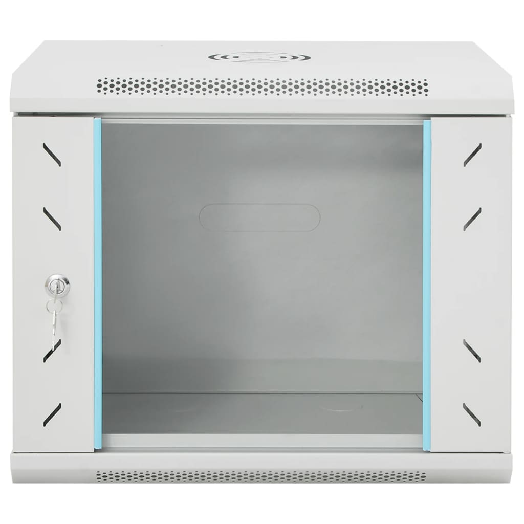 vidaXL 9U Wall Mounted Network Cabinet 19" IP20 20.9"x15.7"x17.7"