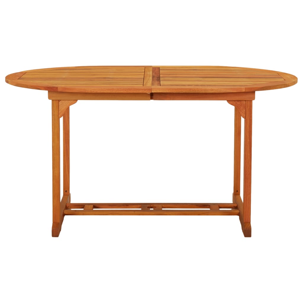 vidaXL Patio Table 78.7"x39.4"x29.5" Solid Wood Eucalyptus