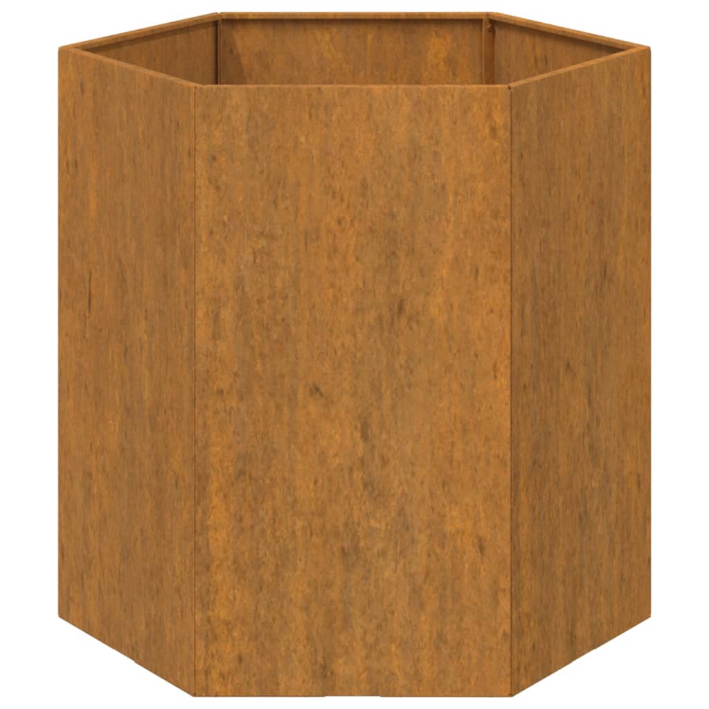 vidaXL Planter Rusty 15.7"x15.7"x17.7" Corten Steel