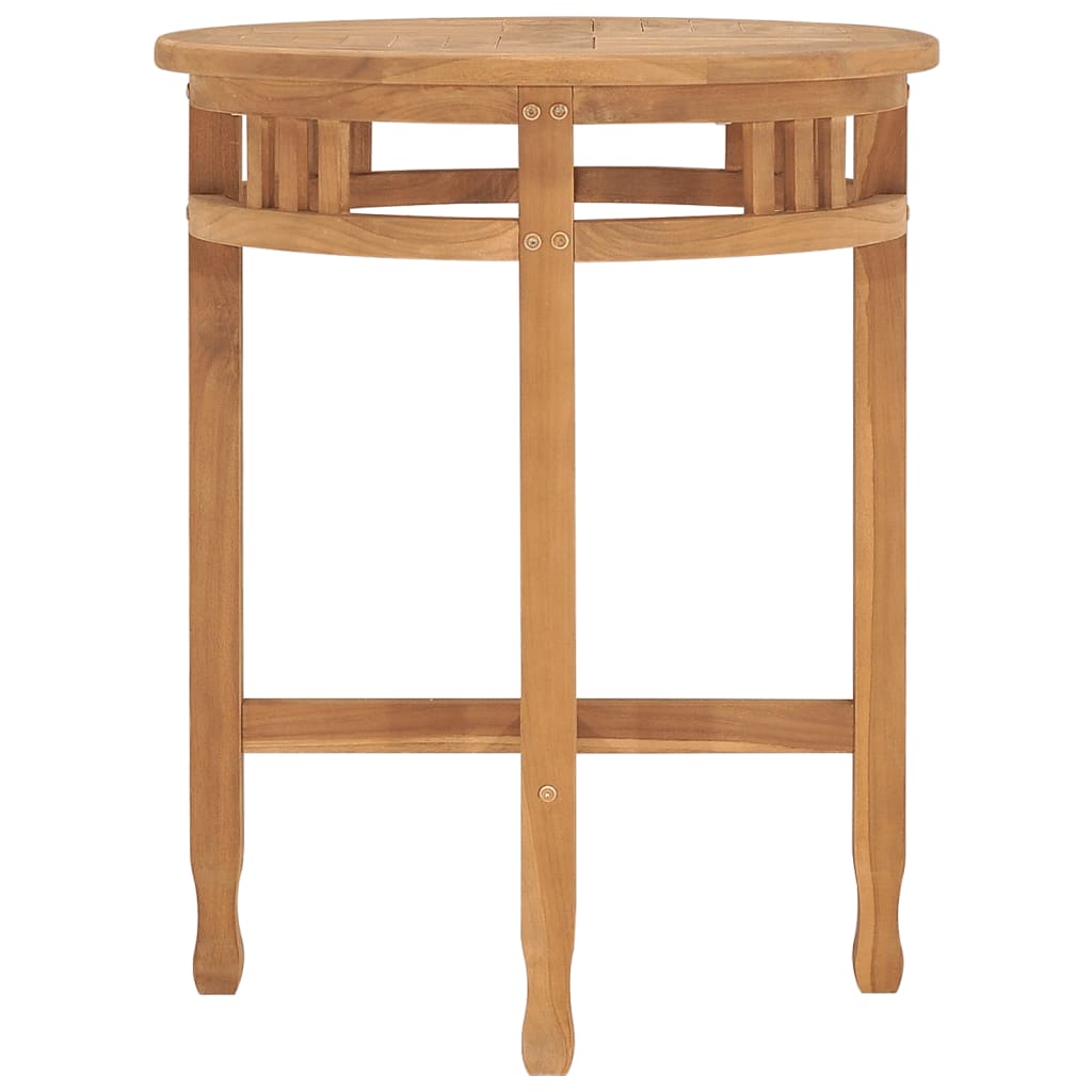 vidaXL Bistro Table Ø23.6"x29.7" Solid Teak Wood