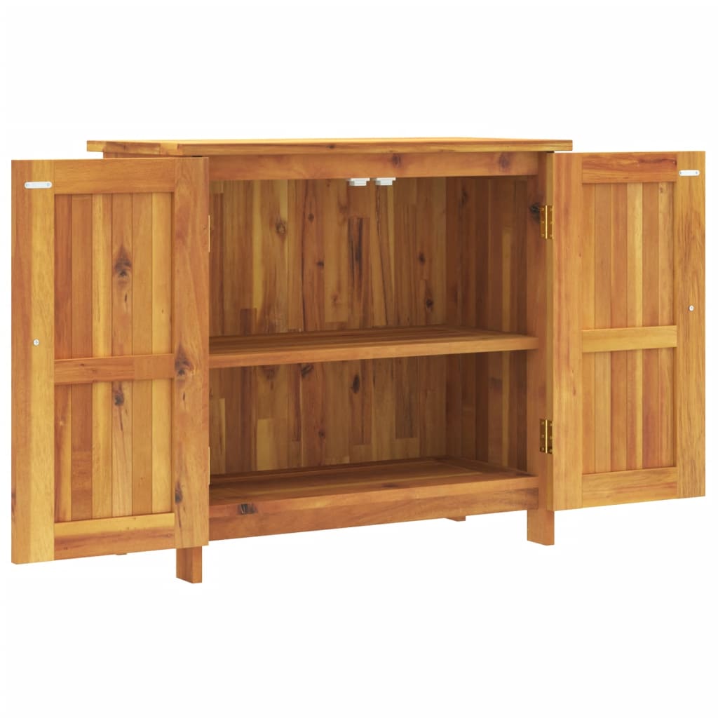 vidaXL Garden Cabinet 29.5"x13.8"x27.6" Solid Wood Acacia