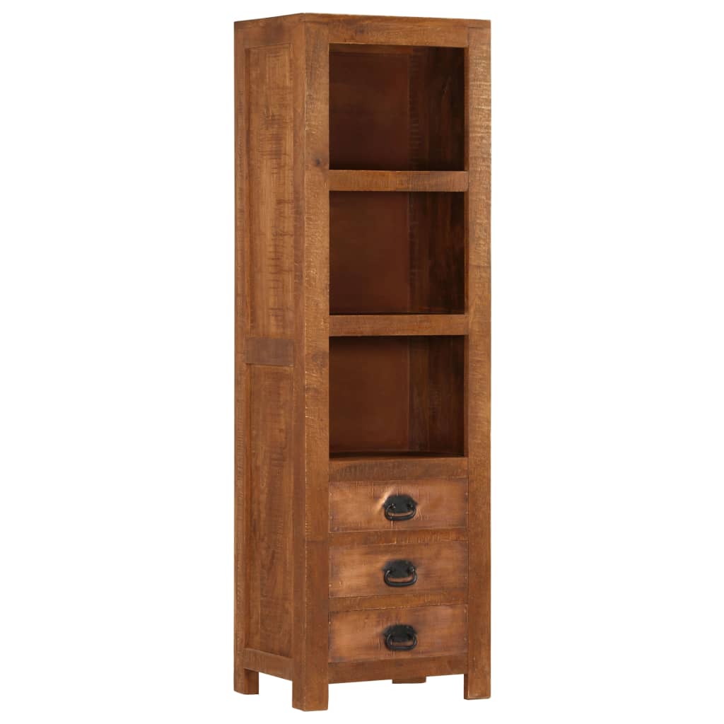 vidaXL Highboard with 3 Drawers 15.7"x11.8"x51.2" Solid Mango Wood