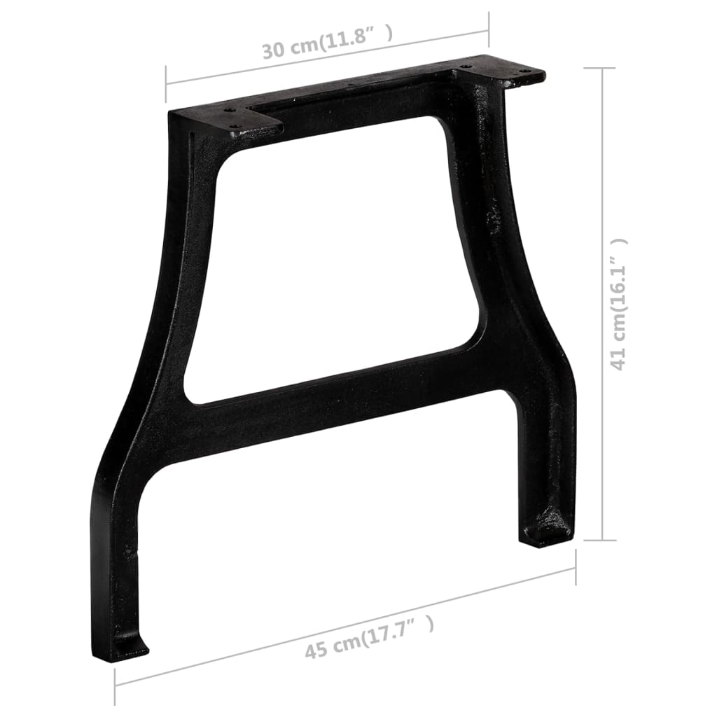 vidaXL Coffee Table Legs 2 pcs A-Frame Cast Iron