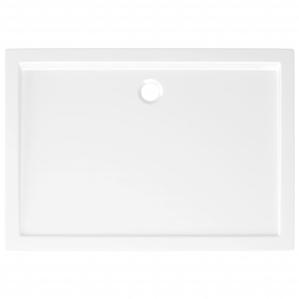 vidaXL Rectangular ABS Shower Base Tray White 27.6"x39.4"