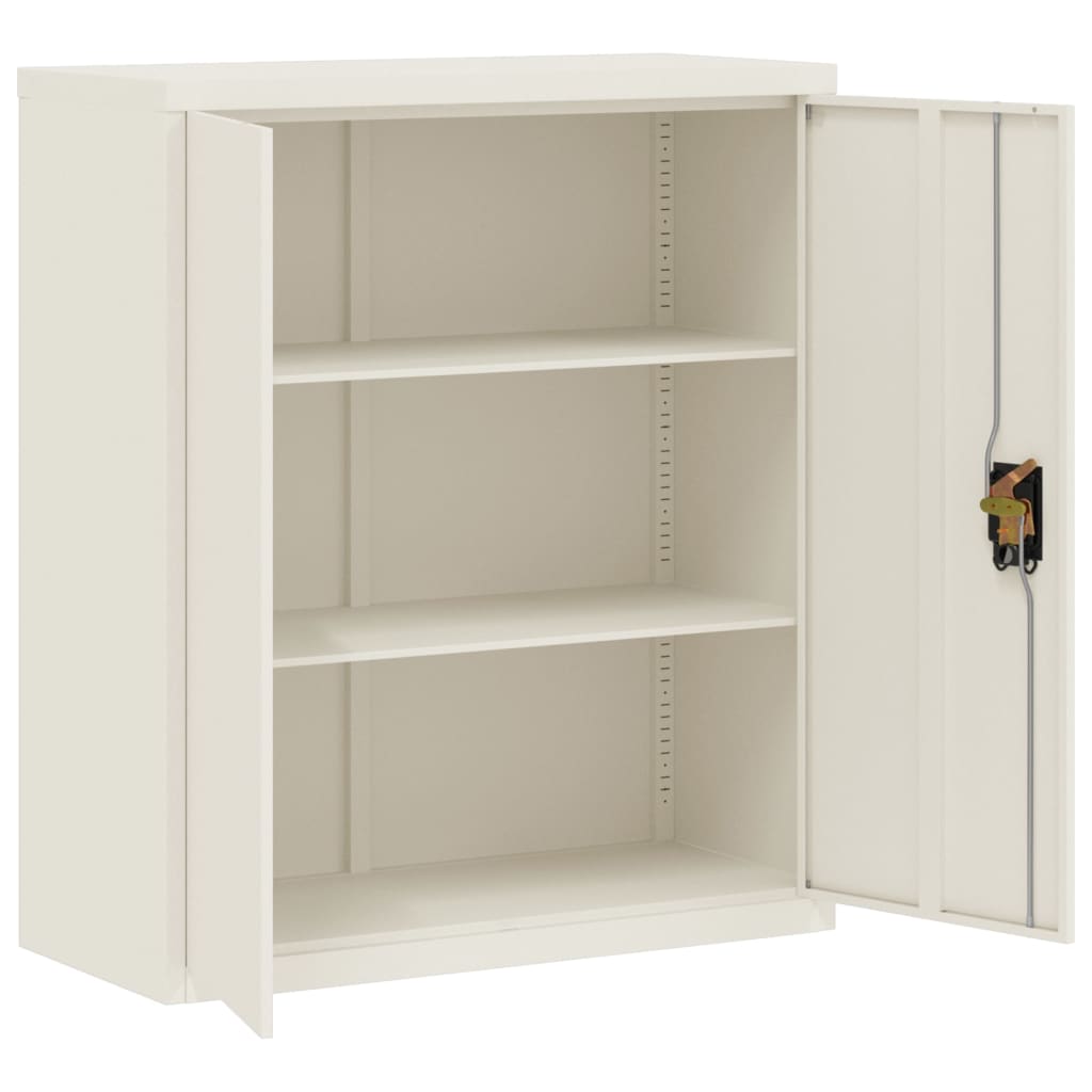 vidaXL File Cabinet White 35.4"x15.7"x41.3" Steel