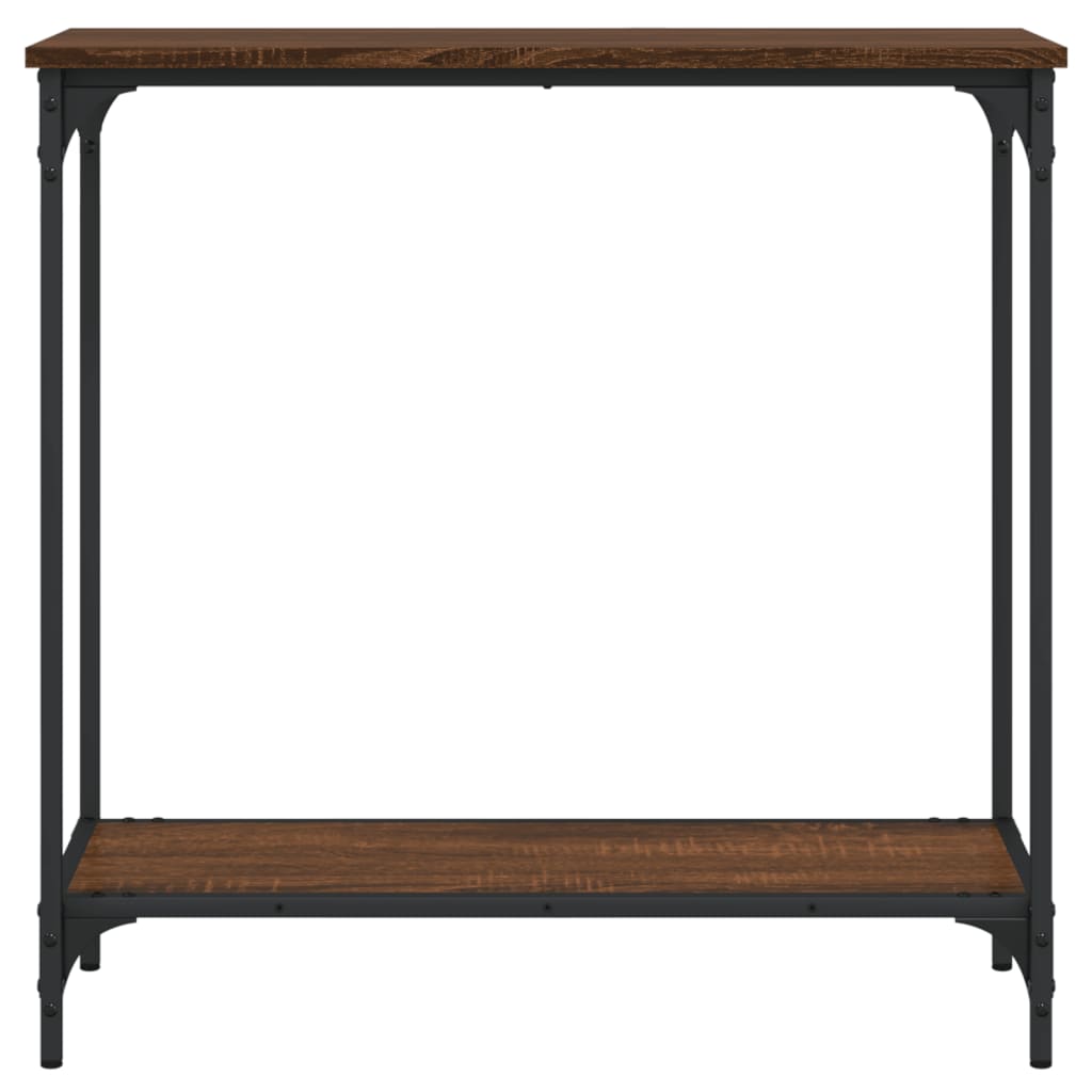 vidaXL Console Table Brown Oak 29.5"x12"x29.5" Engineered Wood