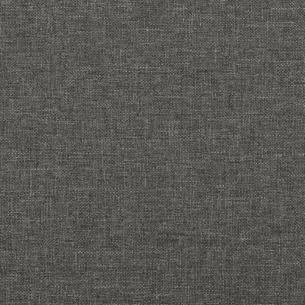 vidaXL Bed Frame Dark Gray 76"x79.9" King Fabric