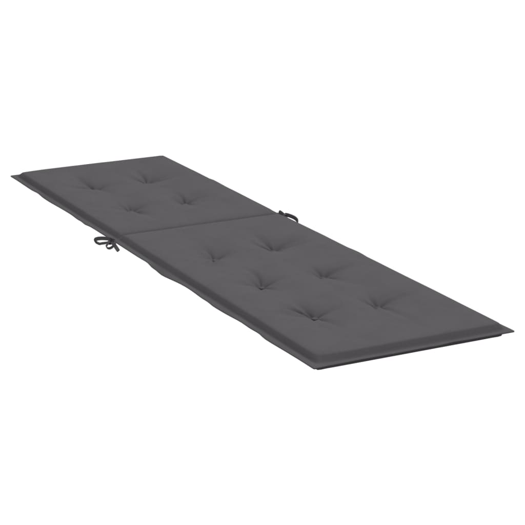 vidaXL Deck Chair Cushion Anthracite (29.5"+41.3")x19.7"x1.6"