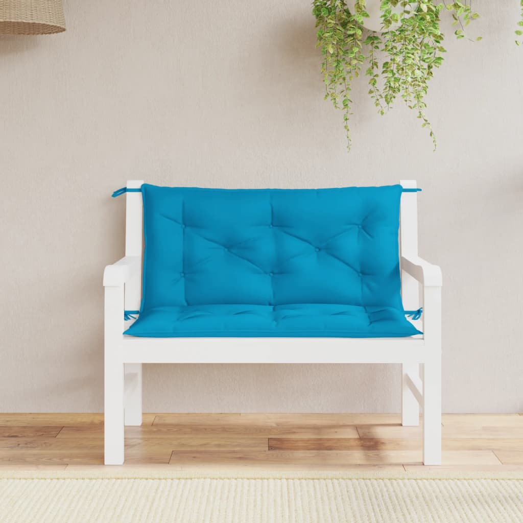 vidaXL Garden Bench Cushion Light Blue 39.4"x(19.7"+19.7")x2.8" Oxford Fabric