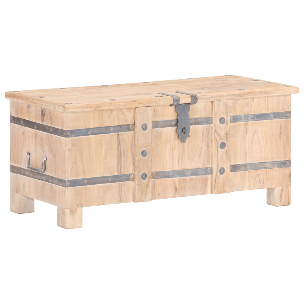 vidaXL Chest 35.4"x15.7"x15.7" Solid Acacia Wood