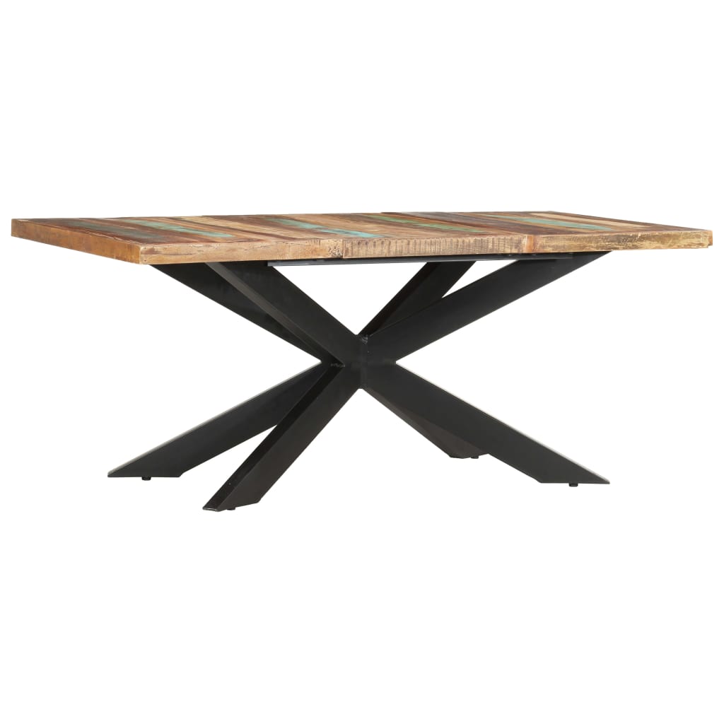 vidaXL Dining Table 70.9"x35.4"x29.9" Solid Reclaimed Wood