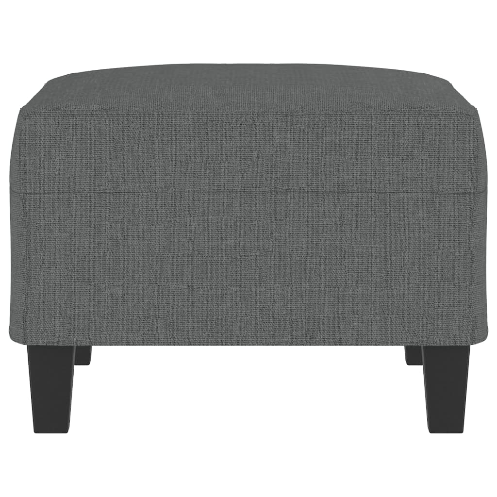 vidaXL Footstool Dark Gray 27.6"x21.7"x16.1" Fabric