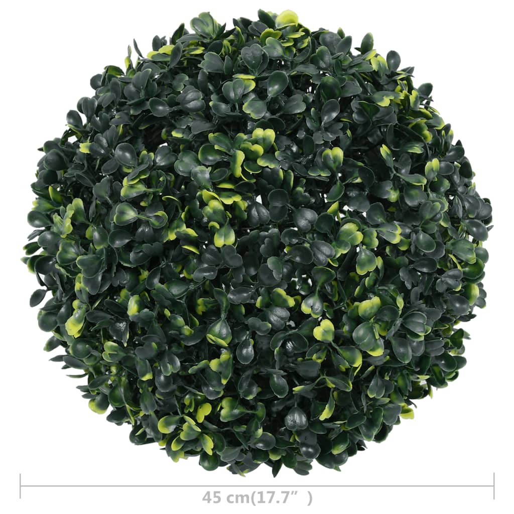 vidaXL Artificial Boxwood Balls 2 pcs 17.7"