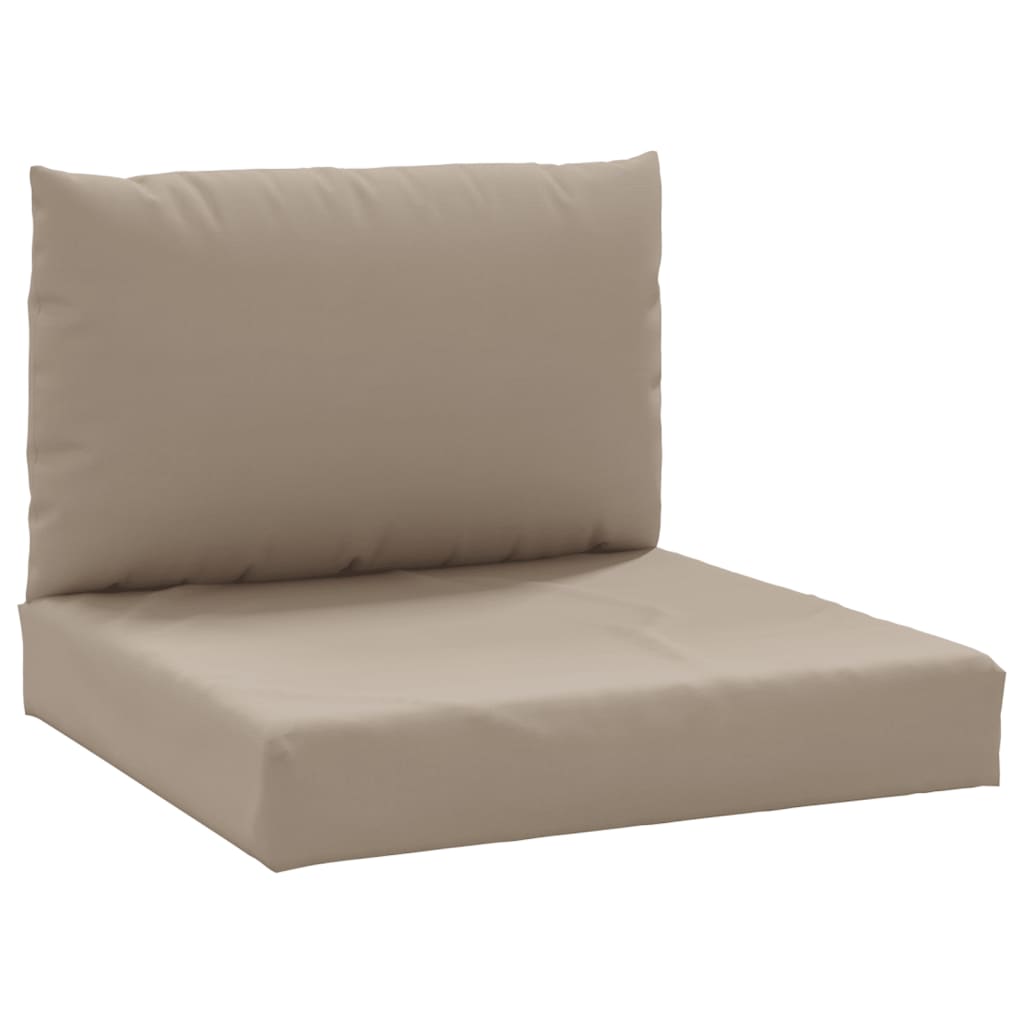 vidaXL Pallet Cushions 2 pcs Taupe Oxford Fabric