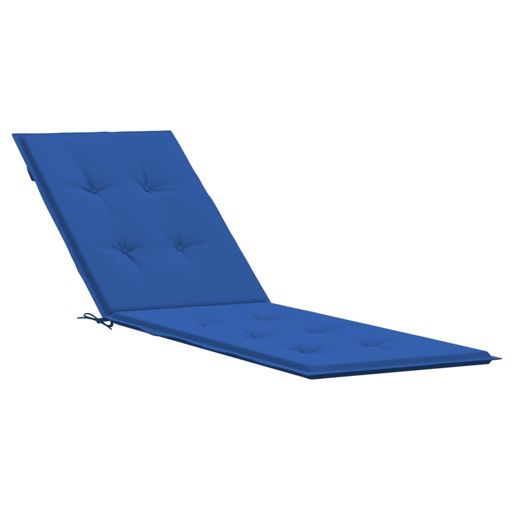 vidaXL Deck Chair Cushion Royal Blue (29.5"+41.3")x19.7"x1.6"