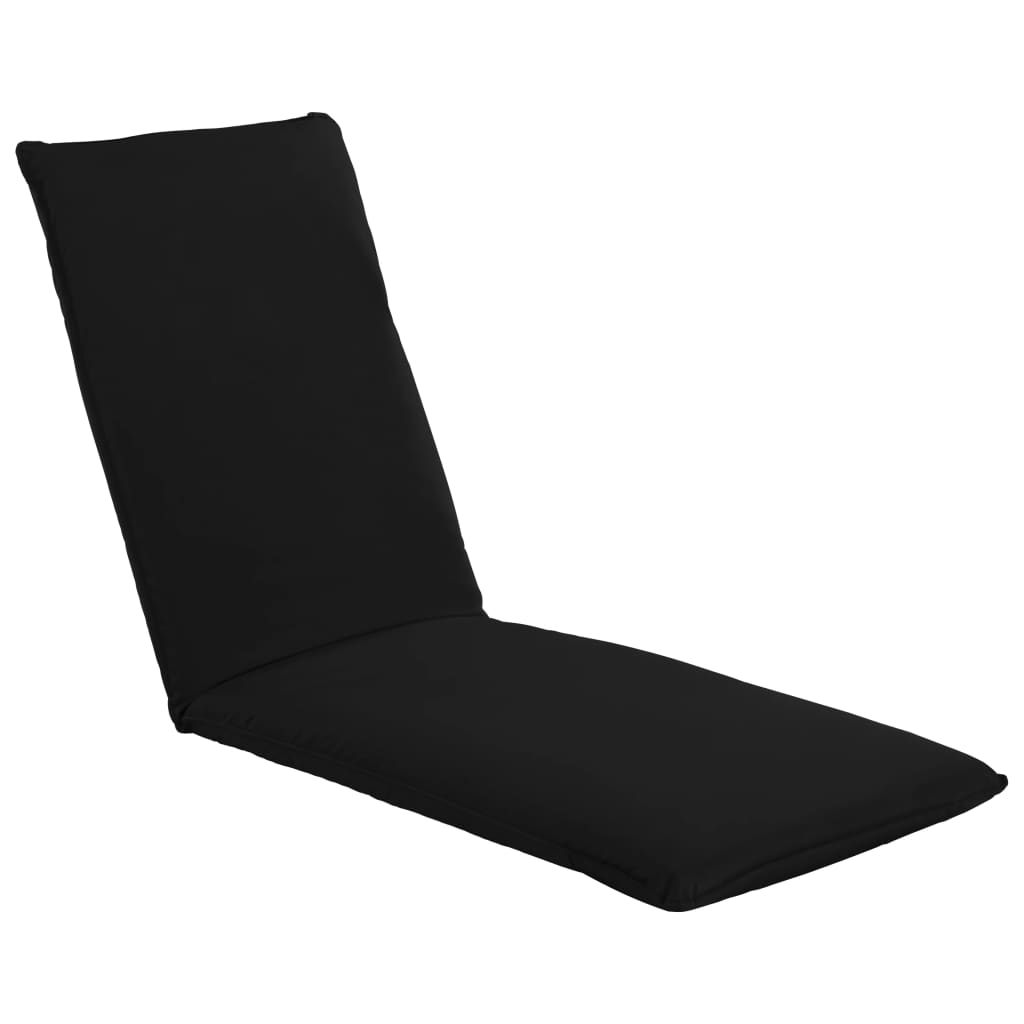 vidaXL Foldable Sunlounger Oxford Fabric Black