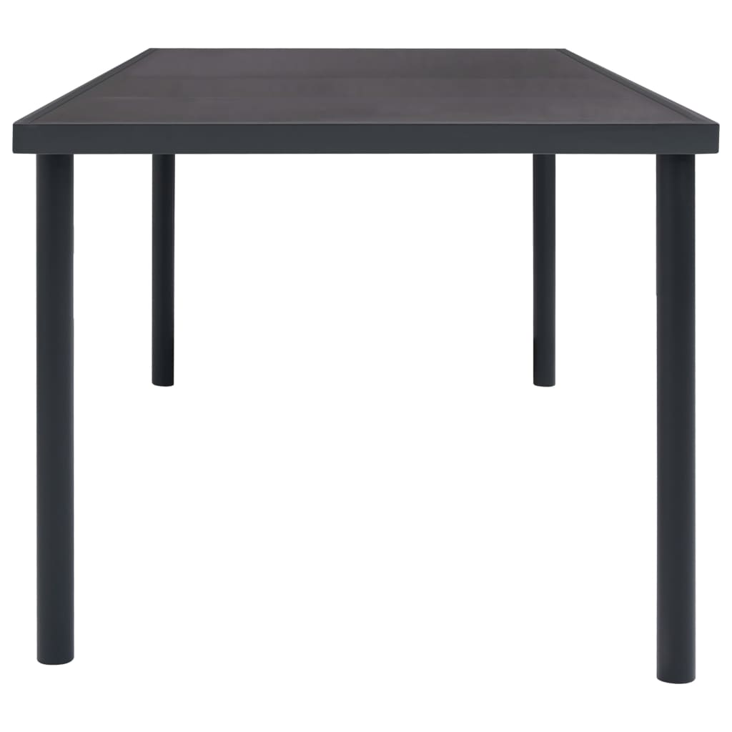 vidaXL Patio Dining Table Anthracite 59.1"x35.4"x29.1" Steel