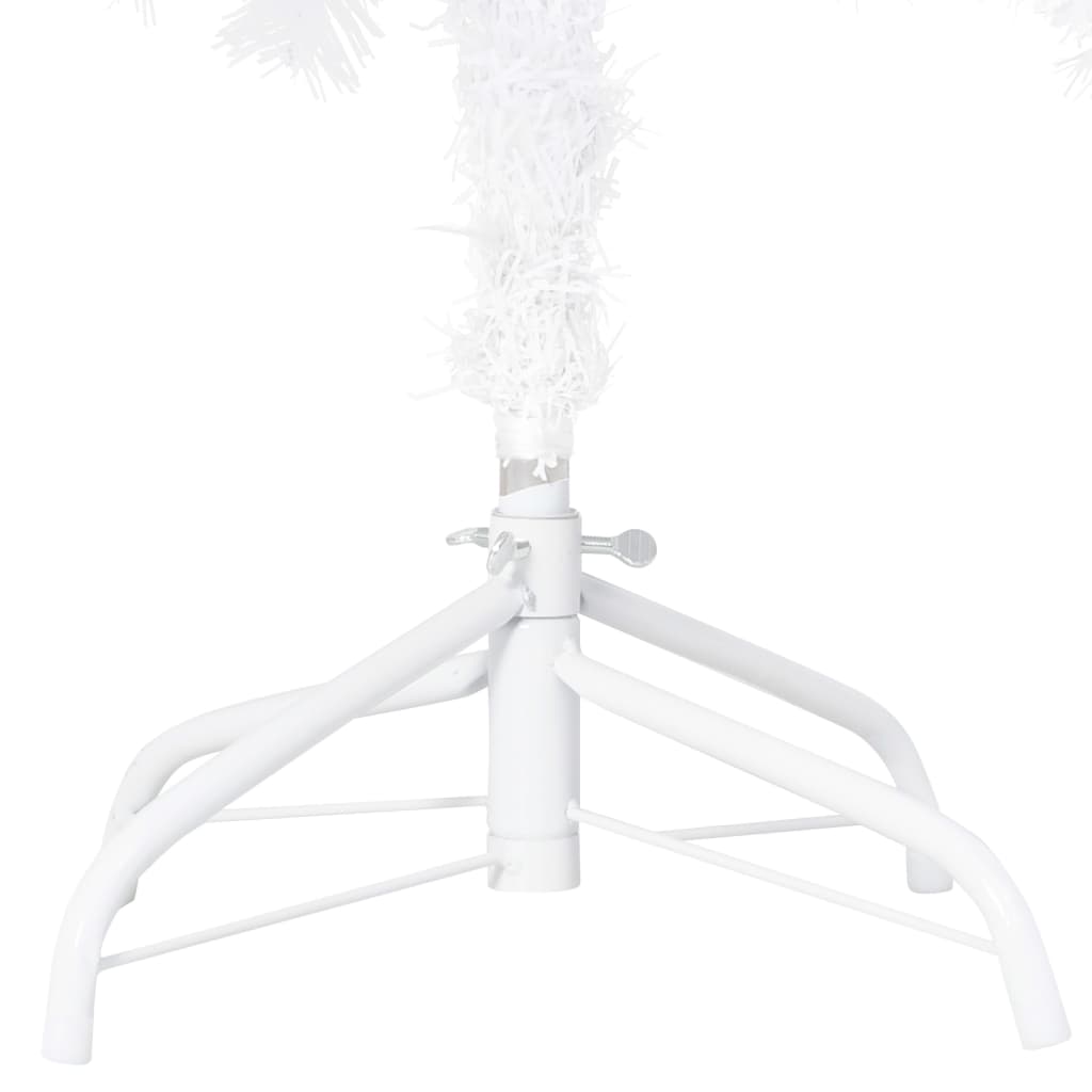 vidaXL Artificial Pre-lit Christmas Tree with Ball Set White 59.1" PVC