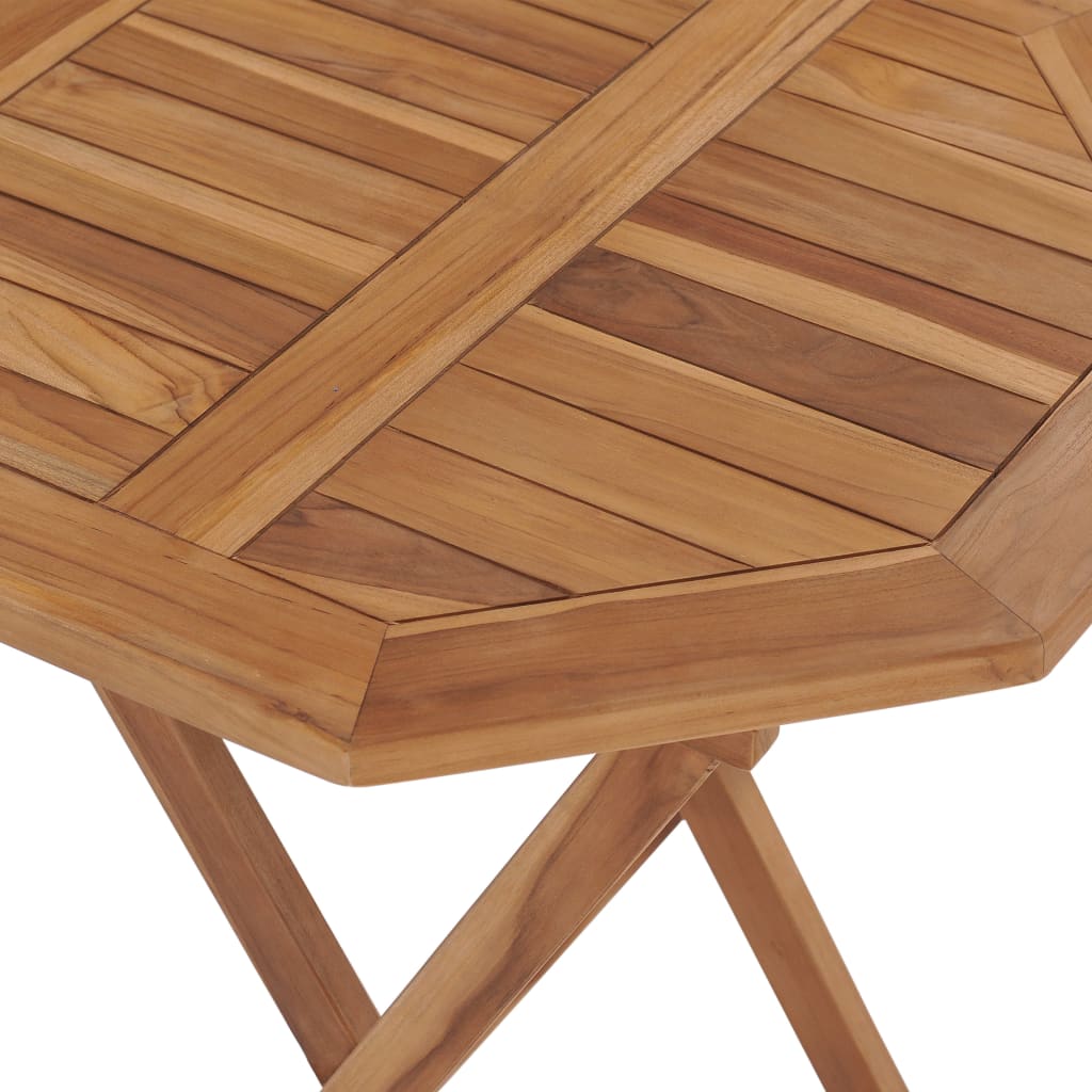 vidaXL Folding Patio Table 23.6"x23.6"x29.5" Solid Teak Wood