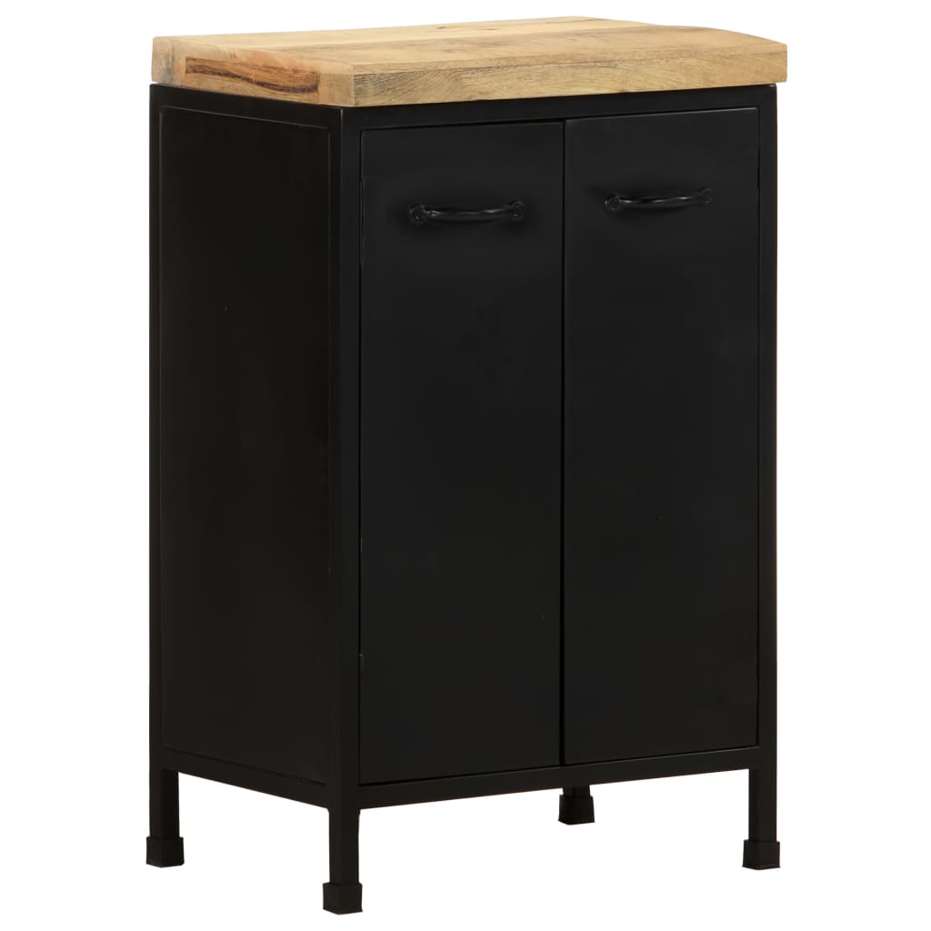 vidaXL Sideboard 18.5"x13.8"x29.9" Rough Mango Wood